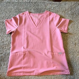 Pink figs scrub top size Large